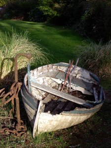 Boat art along Tripp Road
