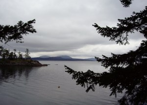 Even on a cloudy day, the view is stunning