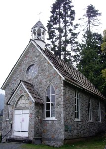 Salt Spring's oldest church, dedicated in 1885, with building materials brought by canoe.