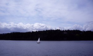 Big sky and big clouds offer a dramatic frame for the day
